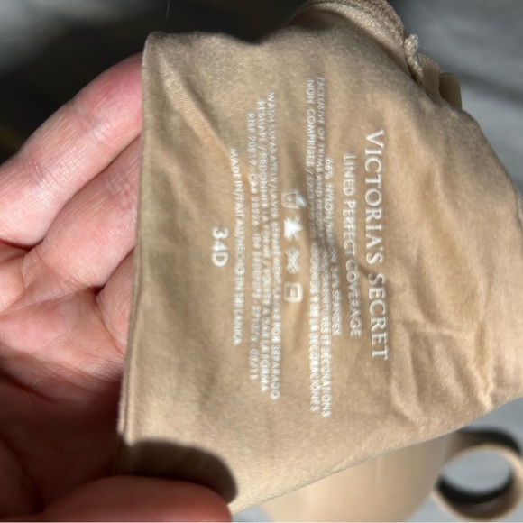 Nude Lined Perfect Coverage 34D Bra - Picture 3 of 3